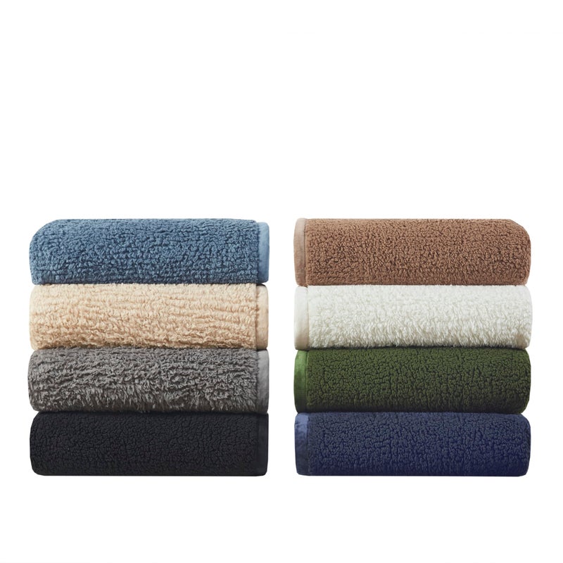 Woolrich John Rich & Bros. Woolrich Burlington Berber Blanket Super Soft, Cozy Lightweight Cover with Luxurious Velvet Binding, Modern Trendy All Season Bedspread Bedding-Set, King: 108x90, Ivory - Image 5
